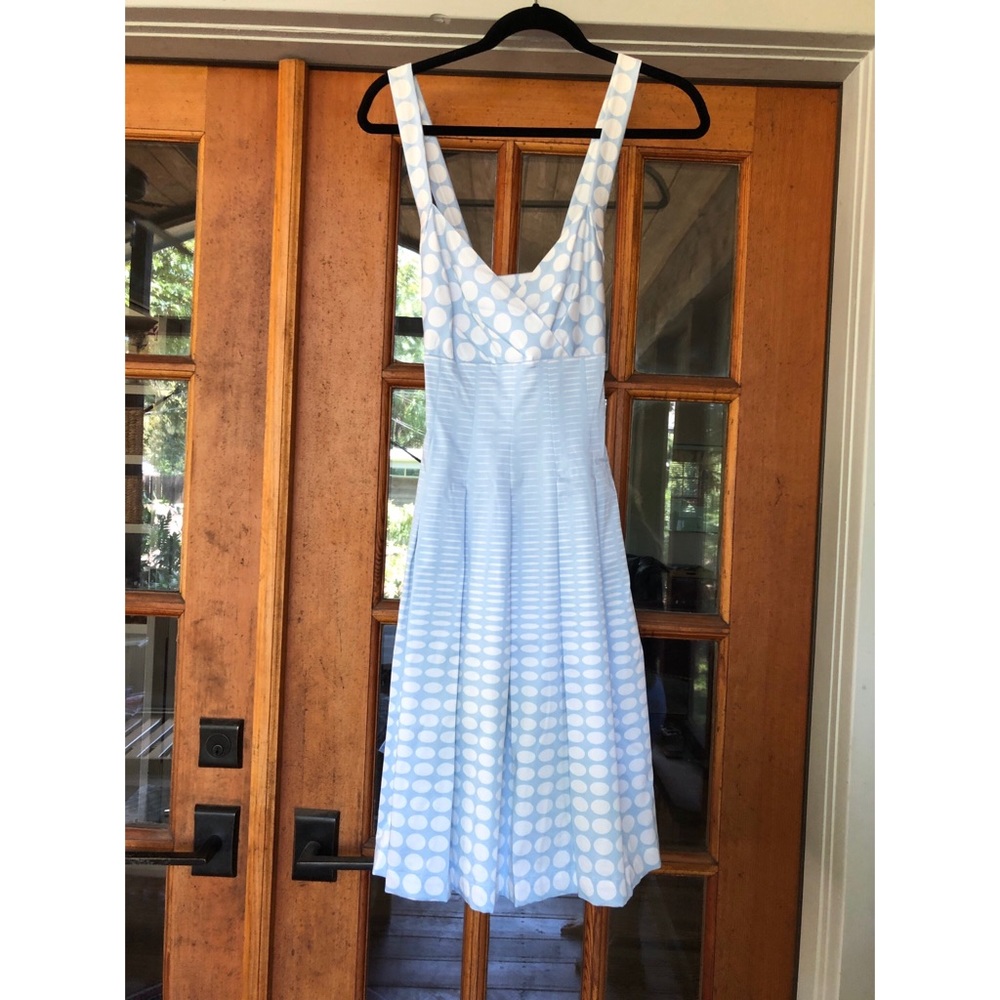 Retro CK Baby Blue Polkadot Dress
